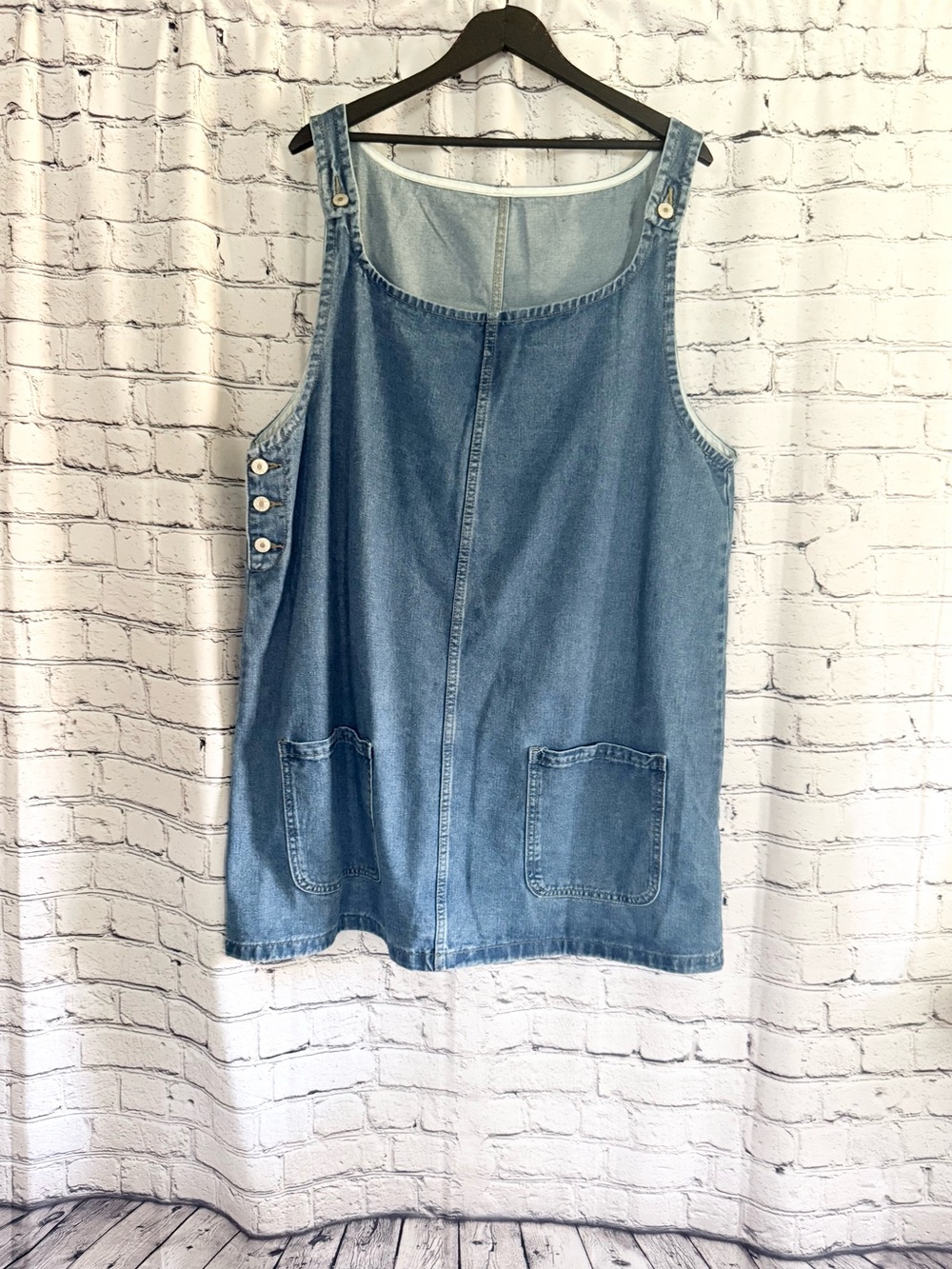 Sea Blue Denim Dress with Tank Silhouette. Xxl